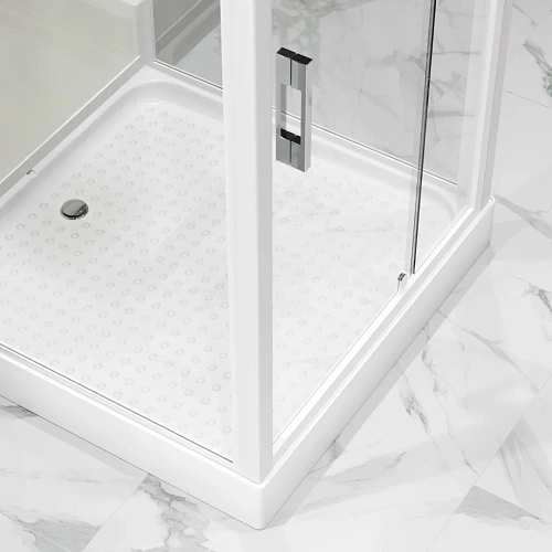 Душевая кабина Niagara Standart ST80/15Q/BK (80х80х200) квадрат, поддон 15см, распашная, проф.белый, без крыши Душевая кабина Niagara Standart ST80/15Q/BK (80х80х200) квадрат, поддон 15см, распашная, проф.белый, без крыши