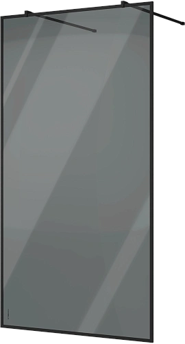 Душевая перегородка STWORKI Хельсинки 120 см, профиль черный матовый, тонированное стекло 583028 Душевая перегородка STWORKI Хельсинки 120 см, профиль черный матовый, тонированное стекло 583028