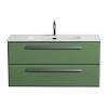 Тумба под раковину CEZARES ECO-CER-N-1000-2C-SO-PS-P фисташковый софт 1000x457 подвесная