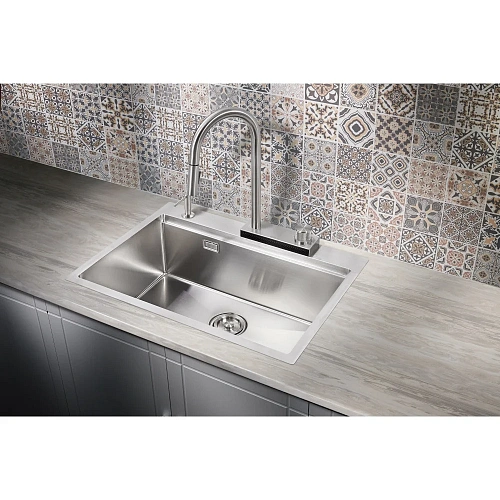 Кухонная мойка Milacio Denia 68 Steel (MC.77410) сталь нержавеющая Кухонная мойка Milacio Denia 68 Steel (MC.77410) сталь нержавеющая