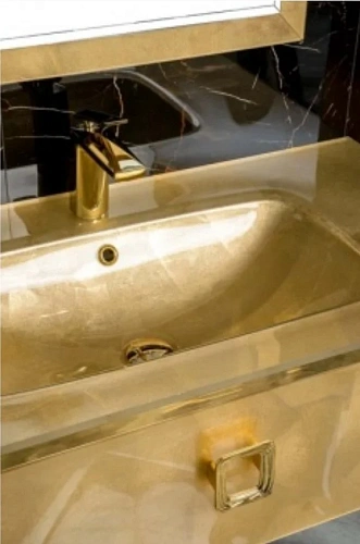 Столешница Boheme Lucido стекло 100см Поталь 852-100-Foil Столешница Boheme Lucido стекло 100см Поталь 852-100-Foil