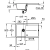 Кухонная мойка GROHE K400, 860 x 500 мм, серый гранит (31640AT0) Кухонная мойка GROHE K400, 860 x 500 мм, серый гранит (31640AT0)