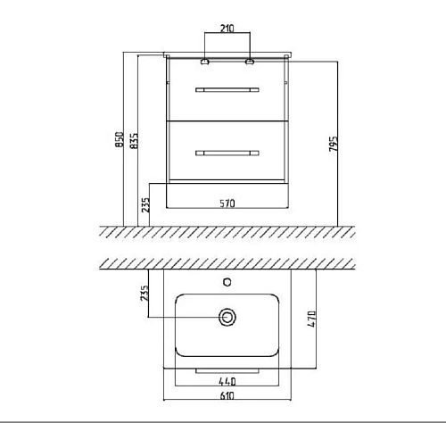 Тумба с раковиной Gustavsberg Iconic, 60 см, черная матовая GB71CCVU60PDWB Тумба с раковиной Gustavsberg Iconic, 60 см, черная матовая GB71CCVU60PDWB