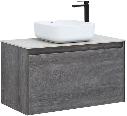 Тумба под раковину Aquanet Nova Lite 90 дуб рошелье (1 ящик) 00242269 Тумба под раковину Aquanet Nova Lite 90 дуб рошелье (1 ящик) 00242269