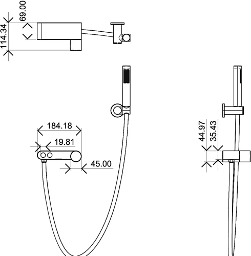 Смеситель для ванны Boheme STICK GOLD SPIRALE 123-GG.4 Смеситель для ванны Boheme STICK GOLD SPIRALE 123-GG.4
