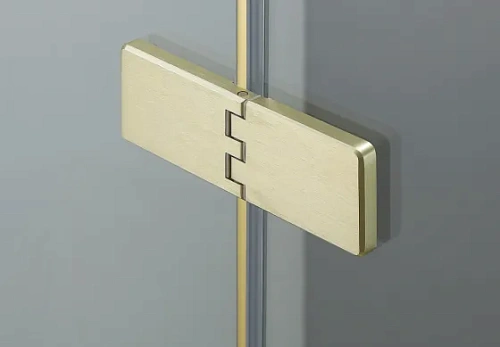 Душевая дверь AQUAme AQM7408-3-12 1200х2000 мм, стекло 8 мм, прозрачное, EasyClean, цвет профиля золото шлифованное Душевая дверь AQUAme AQM7408-3-12 1200х2000 мм, стекло 8 мм, прозрачное, EasyClean, цвет профиля золото шлифованное