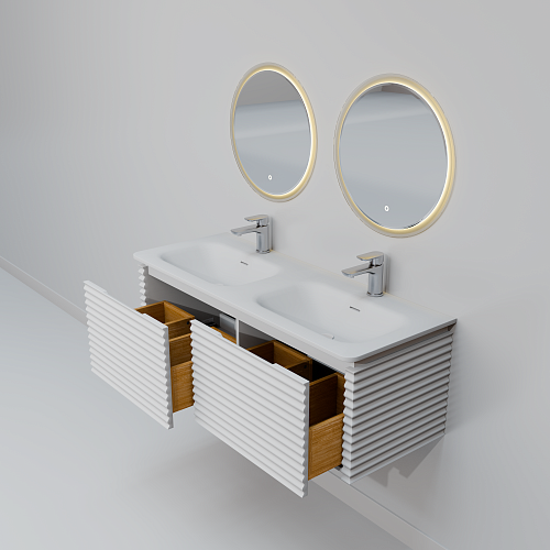 Комплект мебели ArtDecco Jacqueline 120 AJC12W34D1MF белый Комплект мебели ArtDecco Jacqueline 120 AJC12W34D1MF белый