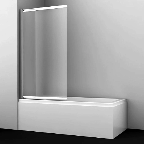 Шторка на ванну WasserKRAFT Main 41S02-100 LM хром Шторка на ванну WasserKRAFT Main 41S02-100 LM хром