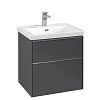 Картинка анонса товара «тумба под раковину villeroy &amp; boch subway 3.0 graphite / graphite c57800vr»