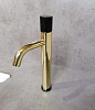 Картинка анонса товара «смеситель для раковины boheme stick 122-gb gold matt black»