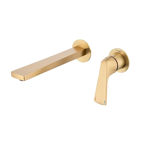 Смеситель для раковины Raglo R07.11.03 встраиваемый, монолитный, сатин золотой Смеситель для раковины Raglo R07.11.03 встраиваемый, монолитный, сатин золотой