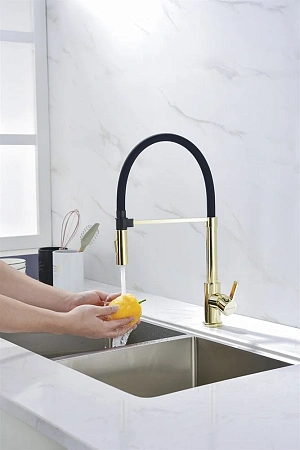 Смеситель для кухни Paulmark Halt, золото, Ha214021-G Смеситель для кухни Paulmark Halt, золото, Ha214021-G