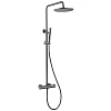 Душевая система ABBER Wasser Kreis AF8160NGL с термостатом без излива, никель Душевая система ABBER Wasser Kreis AF8160NGL с термостатом без излива, никель