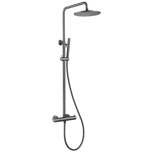 Душевая система ABBER Wasser Kreis AF8160NGL с термостатом без излива, никель Душевая система ABBER Wasser Kreis AF8160NGL с термостатом без излива, никель