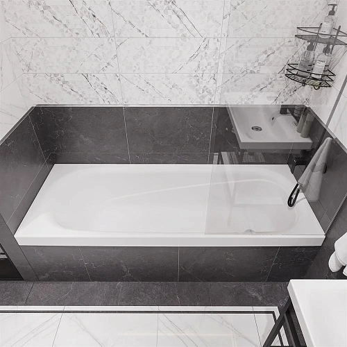 Акриловая ванна DIWO Кострома 180x70 прямоугольная, белая, российская, пристенная, с ножками 506400 Акриловая ванна DIWO Кострома 180x70 прямоугольная, белая, российская, пристенная, с ножками 506400