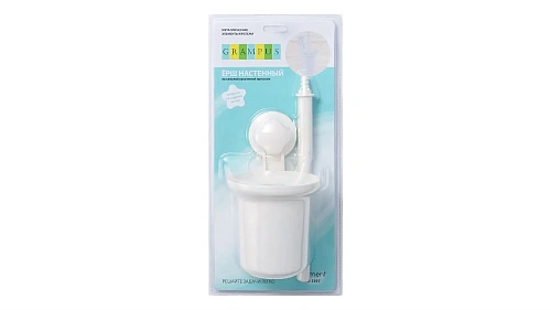 Ершик для унитаза Grampus Element, GR-3397 , белый Ершик для унитаза Grampus Element, GR-3397 , белый