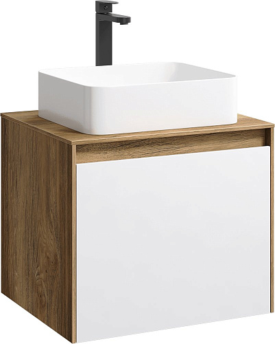 Фасад тумбы под раковину AQWELLA Mobi MOB0706W цвет белый, 60 см Фасад тумбы под раковину AQWELLA Mobi MOB0706W цвет белый, 60 см