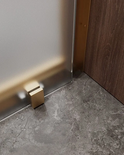 Душевая дверь CEZARES MOLVENO-BF-1-120-P-BORO цвет профиля брашированное золото стекло рифленое Душевая дверь CEZARES MOLVENO-BF-1-120-P-BORO цвет профиля брашированное золото стекло рифленое