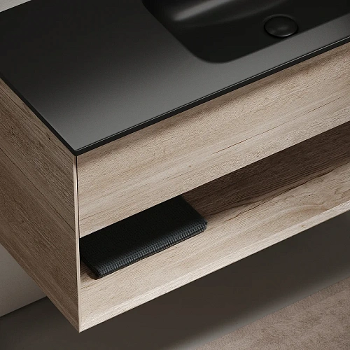 Тумба под раковину Sancos Marmi 1.0 MR1.0100REG правая, 995х445х520, дуб галифакс натуральный, подвесная Тумба под раковину Sancos Marmi 1.0 MR1.0100REG правая, 995х445х520, дуб галифакс натуральный, подвесная