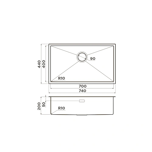Кухонная мойка Omoikiri Taki 74-U/IF-LG нерж.сталь/светлое золото 4993499 Кухонная мойка Omoikiri Taki 74-U/IF-LG нерж.сталь/светлое золото 4993499