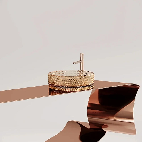 Раковина Ceramica Nova CRISTAL CN6058 бежевый накладная Раковина Ceramica Nova CRISTAL CN6058 бежевый накладная