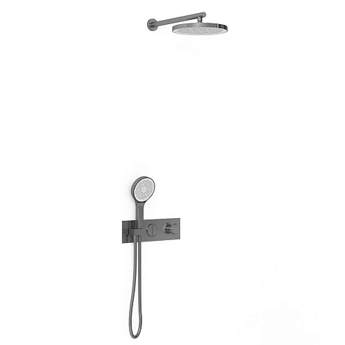 Душевая система Vincea VSFW-422T2GM встраиваемая, термостатический, 2 режима, вороненая сталь Душевая система Vincea VSFW-422T2GM встраиваемая, термостатический, 2 режима, вороненая сталь