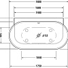 Акриловая ванна Duravit Luv 760433000AS0000 Акриловая ванна Duravit Luv 760433000AS0000