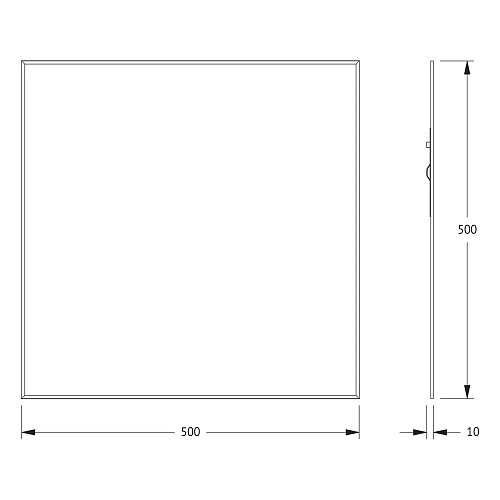 Зеркало Evoform Standard BY 0206 50х50 см с фацетом Зеркало Evoform Standard BY 0206 50х50 см с фацетом