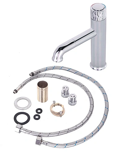 Смеситель для раковины Orange PURE M02-021cr с кнопочным управлением Смеситель для раковины Orange PURE M02-021cr с кнопочным управлением