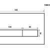 Клавиша смыва Timo INARI FP-003MB (250x165) Клавиша смыва Timo INARI FP-003MB (250x165)