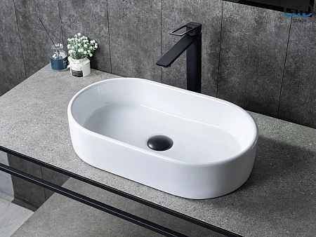 Раковина Gid N9020 51209 накладная белая 52.5x30.5x11.5