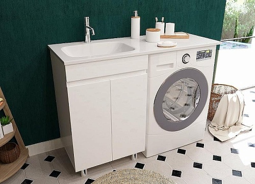 Тумба с раковиной Эстет Barcelona Luxe ФР-00007065 1200х482 левая, напольная 2-х дверный Тумба с раковиной Эстет Barcelona Luxe ФР-00007065 1200х482 левая, напольная 2-х дверный