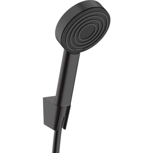 Душевой гарнитур Hansgrohe Pulsify105 1jet, шланг 125 см, 24301670, матовый черный Душевой гарнитур Hansgrohe Pulsify105 1jet, шланг 125 см, 24301670, матовый черный