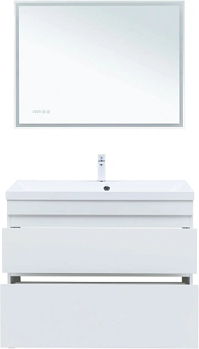 Тумба под раковину Aquanet Нота New 100 00344150 белый глянец Тумба под раковину Aquanet Нота New 100 00344150 белый глянец