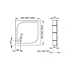Душевой поддон Radaway Delos C800 4C88170-03 80x80 с панелью Душевой поддон Radaway Delos C800 4C88170-03 80x80 с панелью