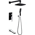 Душевая система Boheme Venturo 374-B-2 ЧЕРНЫЙ+ХРОМ Душевая система Boheme Venturo 374-B-2 ЧЕРНЫЙ+ХРОМ
