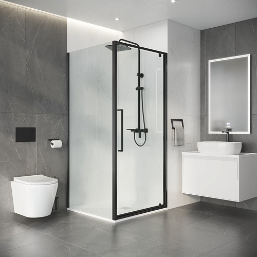 Душевой уголок Niagara Nova NG-35-8AGR-A90GR-34 (80х90х195) прямоугольник, распашная, графит, стекло прозрачное Душевой уголок Niagara Nova NG-35-8AGR-A90GR-34 (80х90х195) прямоугольник, распашная, графит, стекло прозрачное