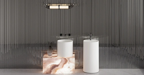 Раковина Salini ARMONIA ROUND TOP 01 130421TM 450x450 напольная S-Stone Раковина Salini ARMONIA ROUND TOP 01 130421TM 450x450 напольная S-Stone