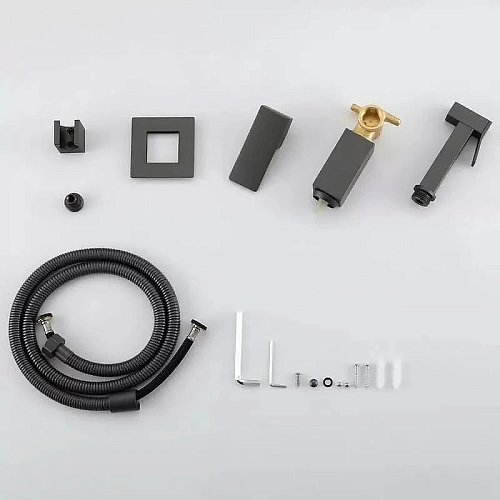 Гигиенический душ BOCH MANN RESIA BM10414 GR CK-P11GR из латуни, с шлангом 120 см, серый Гигиенический душ BOCH MANN RESIA BM10414 GR CK-P11GR из латуни, с шлангом 120 см, серый