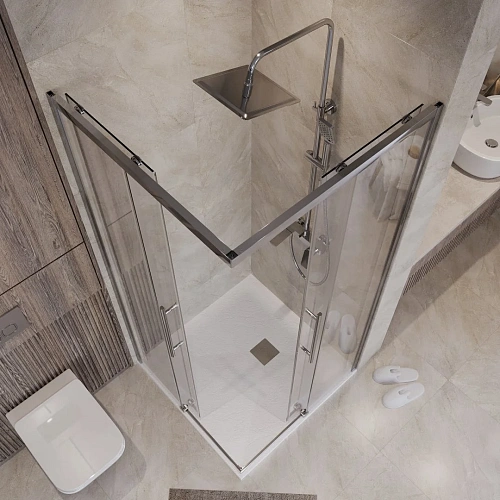 Душевой уголок Niagara Nova NG-6629-34 (90x90x195) квадратная, раздвижная, хром, стекло прозрачное Душевой уголок Niagara Nova NG-6629-34 (90x90x195) квадратная, раздвижная, хром, стекло прозрачное