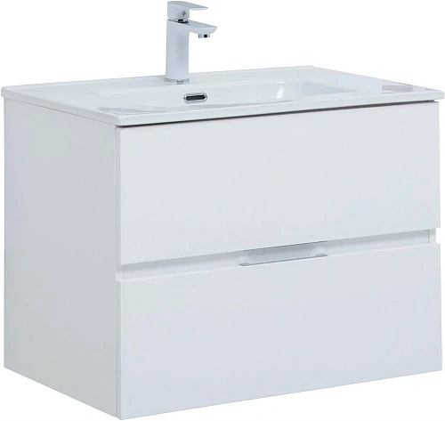 Тумба под раковину Aquanet Алвита New 70 2 ящика, белый матовый 00303909 Тумба под раковину Aquanet Алвита New 70 2 ящика, белый матовый 00303909