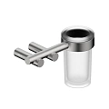 Стакан для зубных щеток с держателем ABBER Osten 316 AA1860BST сталь брашированная Стакан для зубных щеток с держателем ABBER Osten 316 AA1860BST сталь брашированная