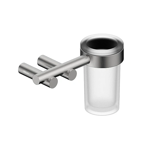 Стакан для зубных щеток с держателем ABBER Osten 316 AA1860BST сталь брашированная Стакан для зубных щеток с держателем ABBER Osten 316 AA1860BST сталь брашированная
