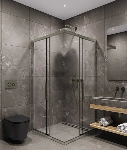 Душевой уголок Timo (T36) TKSS-90/13C-8 900x900x2000, профиль никель, стекло прозрачное 8 мм Душевой уголок Timo (T36) TKSS-90/13C-8 900x900x2000, профиль никель, стекло прозрачное 8 мм