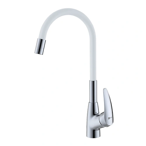 Смеситель для кухни Lemark Linara LM0415C-White , хром/белый Смеситель для кухни Lemark Linara LM0415C-White , хром/белый