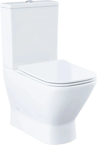 Чаша напольного унитаза Aquanet Fine Rimless FINE-C Soft Close FINE-C с сиденьем Чаша напольного унитаза Aquanet Fine Rimless FINE-C Soft Close FINE-C с сиденьем