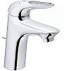 Картинка анонса товара «смеситель для раковины grohe eurostyle new с донным клапаном и энергосберегающим картриджем, хром (2 23374003»