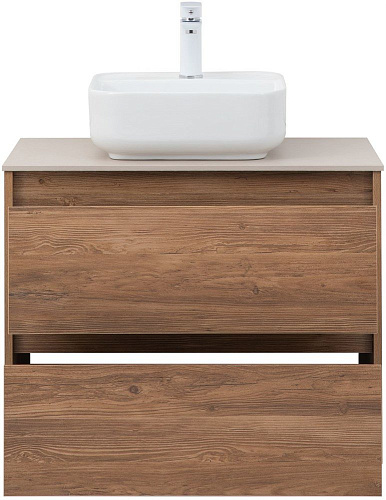 Тумба под раковину Aquanet Nova Lite 75 дуб шоколадный (2 ящика) 00287880 Тумба под раковину Aquanet Nova Lite 75 дуб шоколадный (2 ящика) 00287880