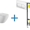 Комплект унитаза с инсталляцией Aquanet Rimless Cetus W Short LX-1900 (инсталляция Viega Prevista Dr Cetus W Short + 792831 Комплект унитаза с инсталляцией Aquanet Rimless Cetus W Short LX-1900 (инсталляция Viega Prevista Dr Cetus W Short + 792831