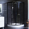 Душевой уголок AM.PM Gem W90G-401-100BT четверть круга 100x100 стекло прозрачное, профиль черный матовый Душевой уголок AM.PM Gem W90G-401-100BT четверть круга 100x100 стекло прозрачное, профиль черный матовый